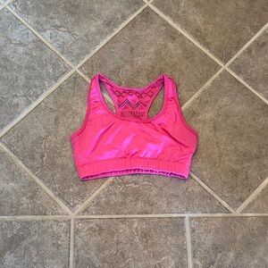 ZYIA Vibrant Pink Bomber Sports Bra, size large